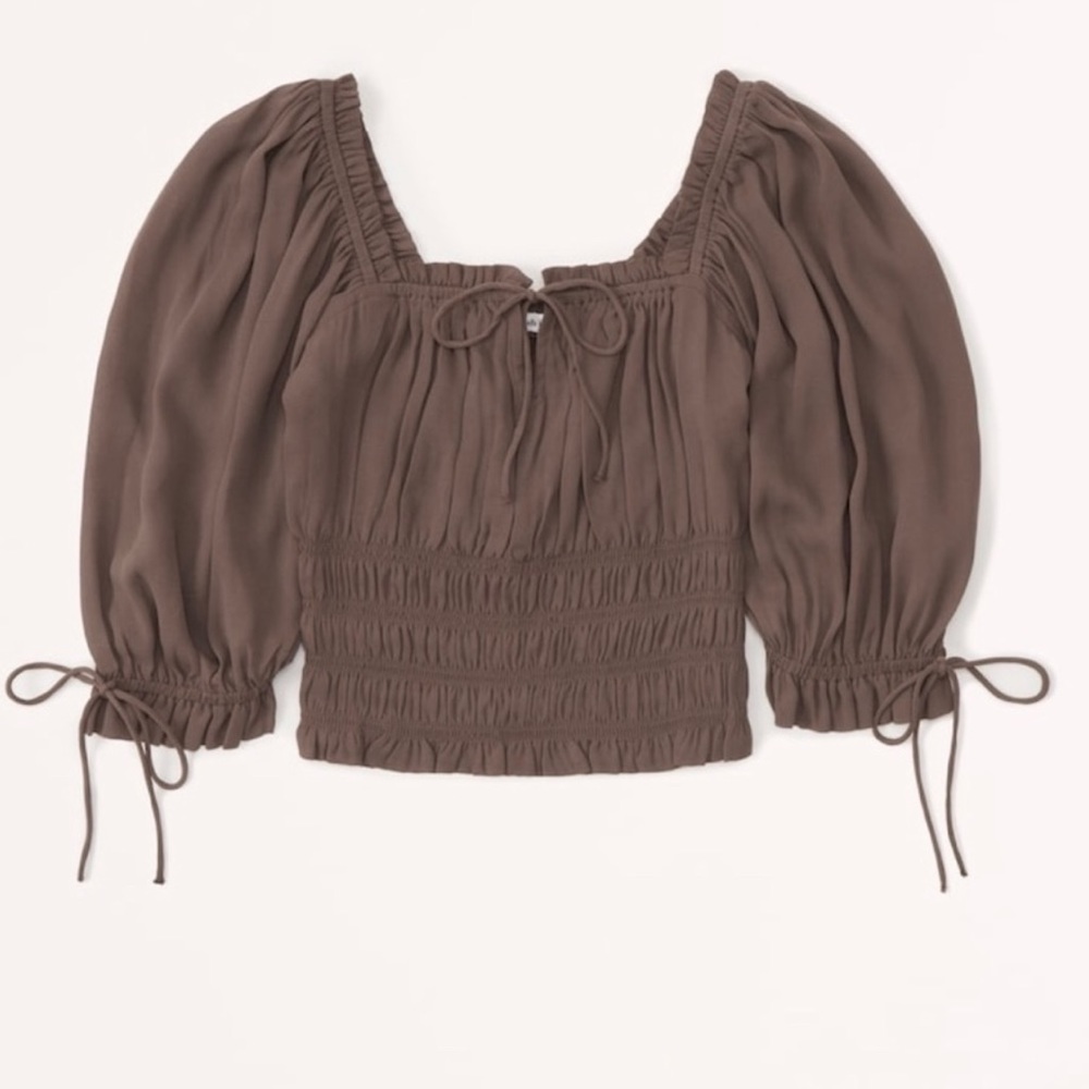 Abercrombie & Fitch Women's Stringy Ruched Squareneck Top size small